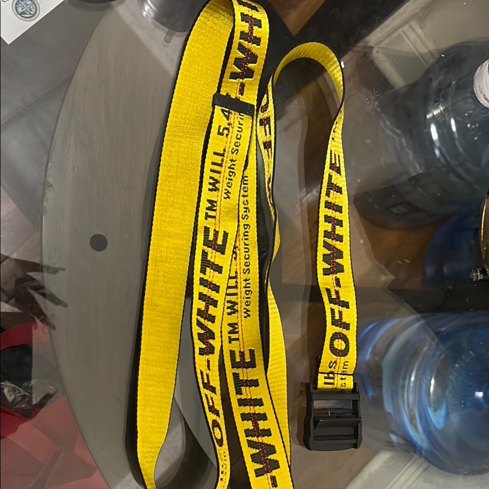 Off-White Yellow Industrial Belt